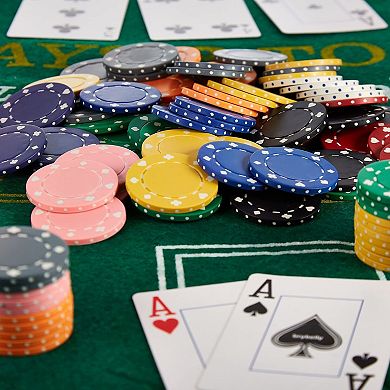 25 Pack Non-Denominated Poker Chips for Home Game Night Set