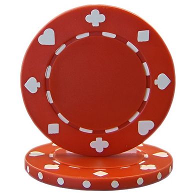 25 Pack Non-Denominated Poker Chips for Home Game Night Set