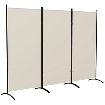 3-Panel Folding Room Divider Screen with Adjustable Hinges for Bedroom or Office