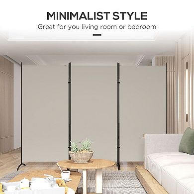 3-Panel Folding Room Divider Screen with Adjustable Hinges for Bedroom or Office