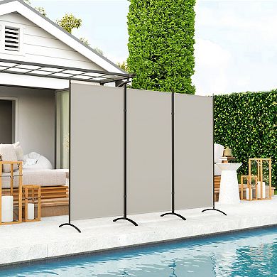 3-Panel Folding Room Divider Screen with Adjustable Hinges for Bedroom or Office