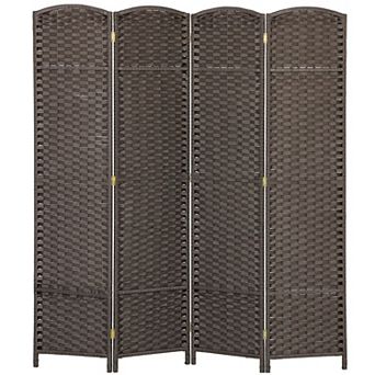 Freestanding 4 Panel Privacy Screen Room Divider for Bedroom Living Room Office