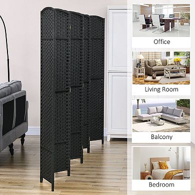 Lightweight 8-Panel Folding Room Screen for Bedrooms, Living Rooms, or Dorms