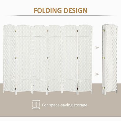 Folding Room Divider Screen with Polypropylene Panels for Living Rooms or Offices