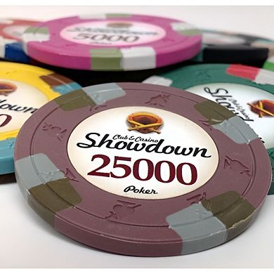 25 Pack Casino Style $25,000 Poker Chip for Poker Tournaments