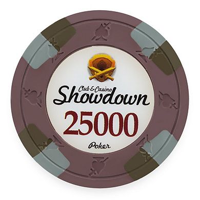 25 Pack Casino Style $25,000 Poker Chip for Poker Tournaments