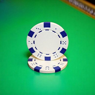 25 Pack Dice Pattern Poker Chips Clay Composite for Game Night and Tournaments