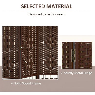 Folding 3-Panel Privacy Screen for Personal Space or Room Separation