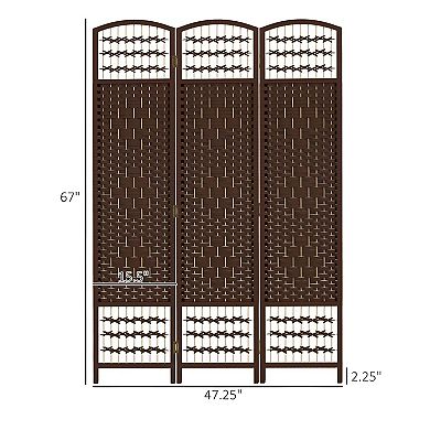 Folding 3-Panel Privacy Screen for Personal Space or Room Separation