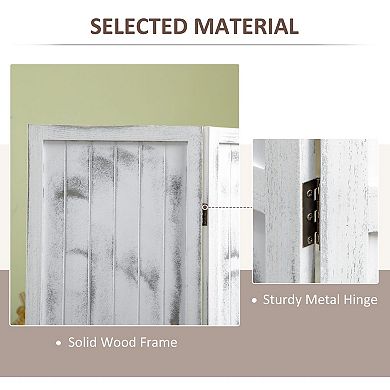 4-Panel Room Divider for Creating Private Spaces, Adjustable Foldable Screen