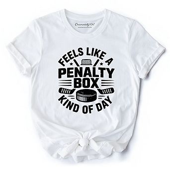 Hockey Penalty Box T-Shirt, Funny Game Day Sports Tee