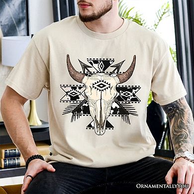 Bull Skull T-Shirt, Western Boho Tee