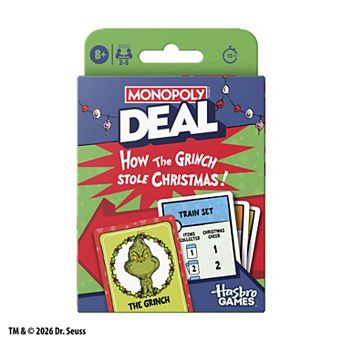Monopoly Deal How the Grinch Stole Christmas! Card Game by Hasbro