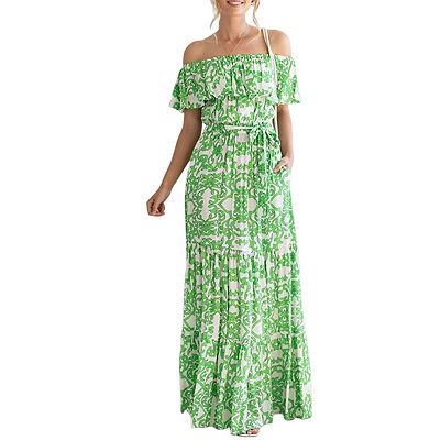 fitted corset off the shoulder formal prom dress reviews Off-Shoulder Sheer-Bodice Long Prom Dress