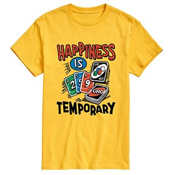 Men's UNO Happiness Is Temporary Graphic Tee