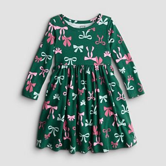 Toddler & Girls 6-12 Jumping Beans® Physical Adaptive Long Sleeve Dress
