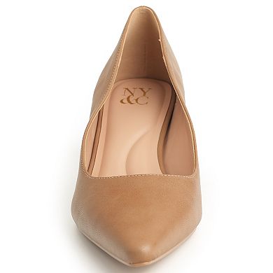 New York & Company® Kaelyn Women's Pointed Toe Kitten Heel Pumps
