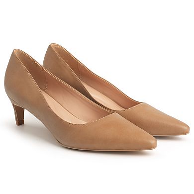 New York & Company® Kaelyn Women's Pointed Toe Kitten Heel Pumps