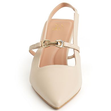 New York & Company Women's Cindy Slingback Heels