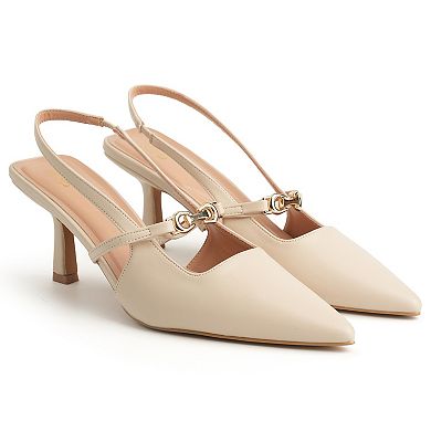 New York & Company Women's Cindy Slingback Heels