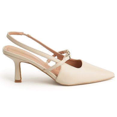 New York & Company Women's Cindy Slingback Heels