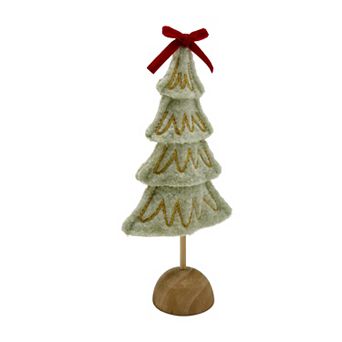 St. Nicholas Square® Felt Tree with Bow Table Decor