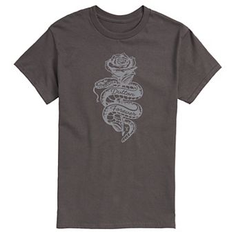 Men's Yellowstone Dutton Forever Snake & Rose Graphic Tee