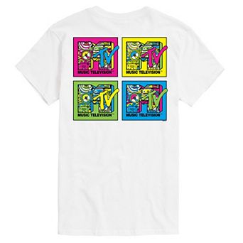 Men's MTV Logo Pop Art Grid Graphic Tee
