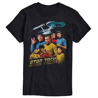 Men's Star Trek Crew Distressed Graphic Tee