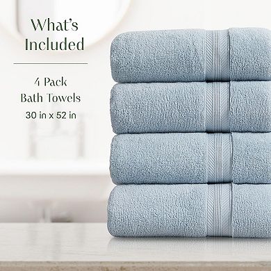 Springtree Home 100% Cotton Ultra Quick Dry Bath Towel Set Queenstown Collection