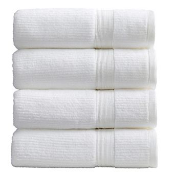 Springtree Home 100% Combed Cotton Ribbed Bath Towel Set Mauro Collection