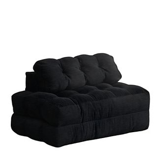Folding Sofa Bed - Convertible Sleeper Chair with Pillow and Back Support Boneless Mattress