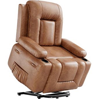 Adjustable Power Lift Recliner with Massage, Heat, USB Port and Side Pocket