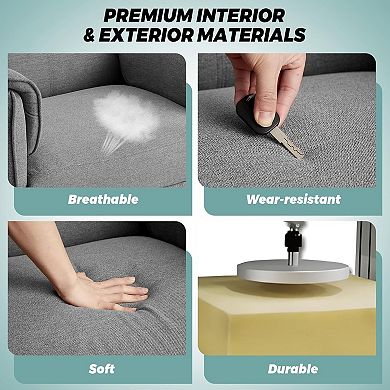 Electric Recliner Chair with Massage and Heat - 8 Modes, Remote Control and High Weight Support