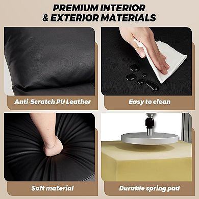 Electric Recliner Chair with Heat and Massage - Adjustable Power Sofa with Remote Control