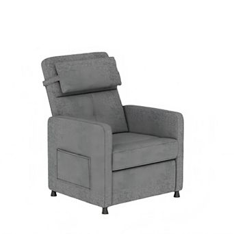 Electric Recliner Sofa with Adjustable Power Recline, Massage, Heat and Lumbar Support