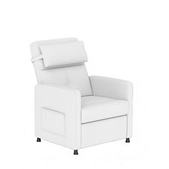 Electric Recliner Sofa with Adjustable Power Recline, Massage, Heat and Lumbar Support