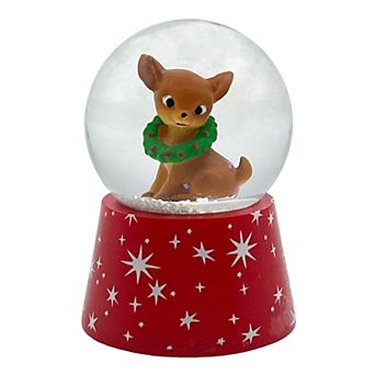St. Nicholas Square® Festive Deer Snow Globe Table Decor