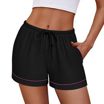 Ekouaer Womens Pajama Shorts Casual Summer Sleep Shorts Cute Printed Lounge Pj Bottoms