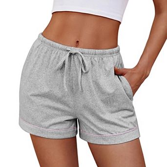 Ekouaer Womens Pajama Shorts Casual Summer Sleep Shorts Cute Printed Lounge Pj Bottoms