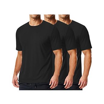 COOFANDY 3 Pack Men' Workout Shirts Quick Dry Moisture Wicking Athletic T-Shirts Casual Crew Neck