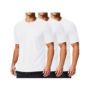 COOFANDY 3 Pack Men' Workout Shirts Quick Dry Moisture Wicking Athletic T-Shirts Casual Crew Neck