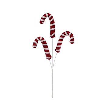 St. Nicholas Square® Felt Candy Cane Cluster Stem Decoration