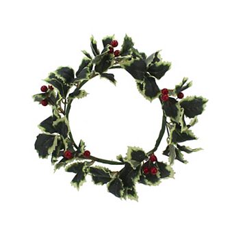 St. Nicholas Square® Mini Artificial Holly & Berry Wreath