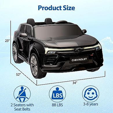 ANIXOL Chevrolet Licensed 24V 2-Seater Electric Ride-On SUV for Kids