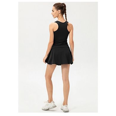 Women's Quick Dry Athletic Skort High Waisted Pleated Tennis Skirts Shorts Lightweight Golf Skorts