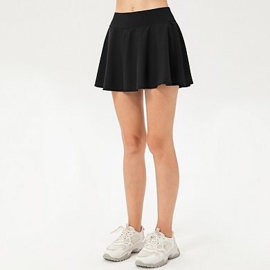 Women's Quick Dry Athletic Skort High Waisted Pleated Tennis Skirts Shorts Lightweight Golf Skorts