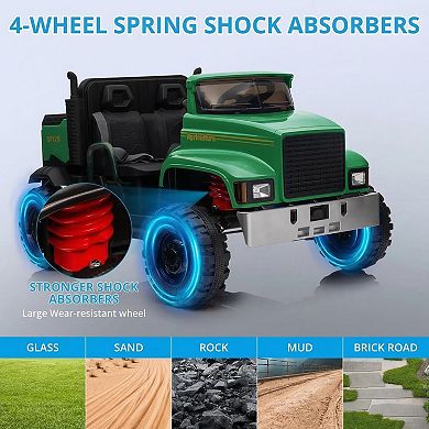 ANIXOL 24V Kids UTV Ride-On Truck with Dump Bed