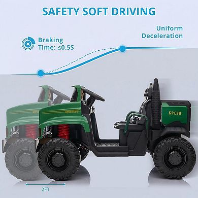 ANIXOL 24V Kids UTV Ride-On Truck with Dump Bed