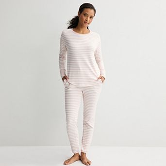 Women's Sonoma Goods For Life® Cozy Knit Pajama Top & Pajama Bottoms Set